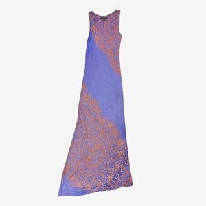 Tommy Bahamas Maxi Dress Size S Purple Orange Asymmetric Resort Boho Summer‎